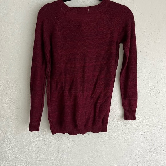 SO Authentic American Heritage Woman Wine Red Round Neck Sweater, Size S… - Picture 6 of 6